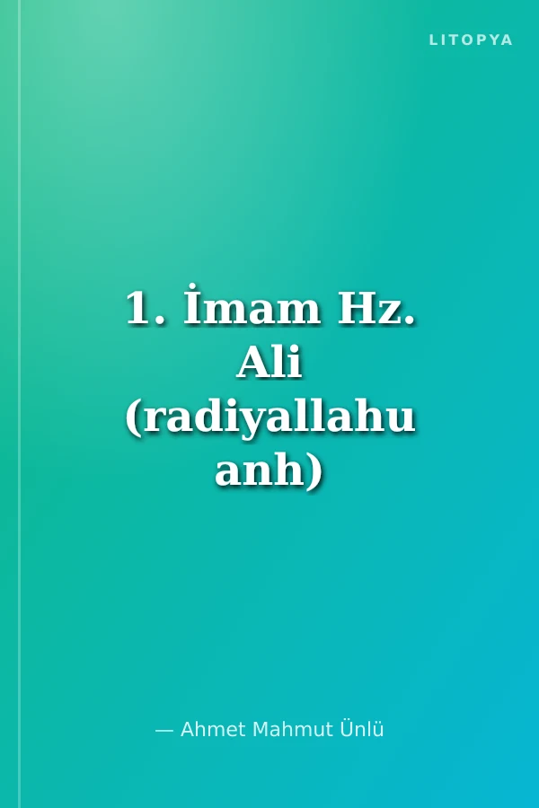 1. İmam Hz. Ali (radiyallahu anh) / 12 İmam'ın Faziletleri (2 CD)