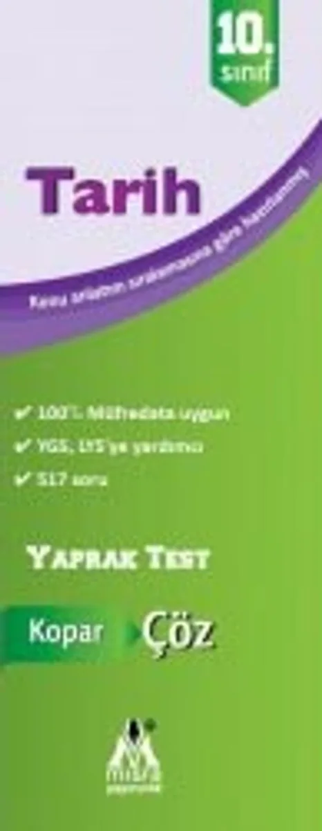 10. Sınıf Tarih Yaprak Test
