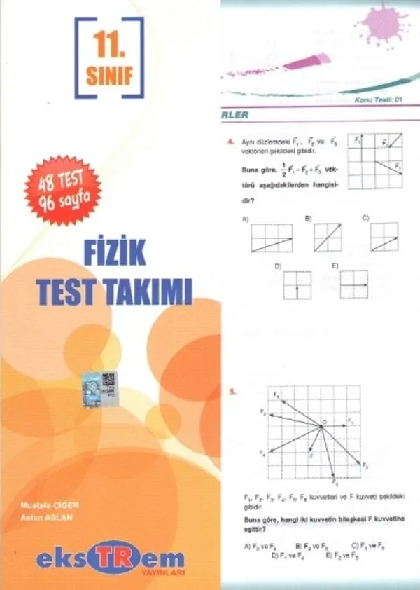 11. Sınıf Fizik Test Takımı Çek Kopar