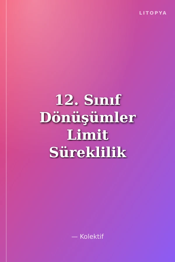 12. Sınıf Dönüşümler Limit Süreklilik