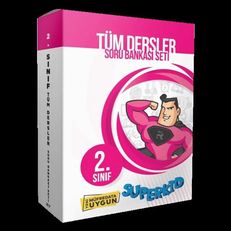 2. Sınıf Tüm Dersler Soru Bankası (Kutulu Set) (Süperkid Serisi)