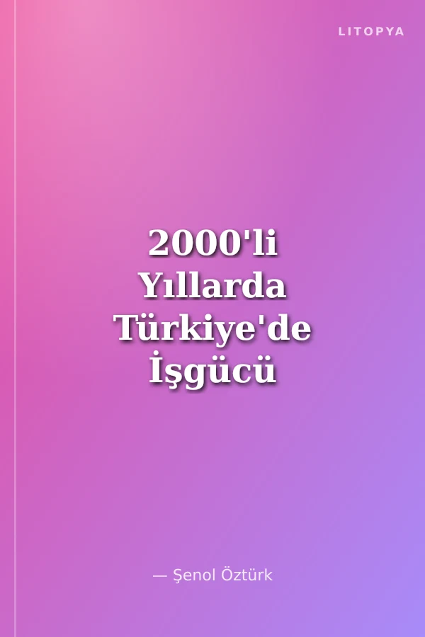 2000'li Yıllarda Türkiye'de İşgücü Piyasası Dinamikleri