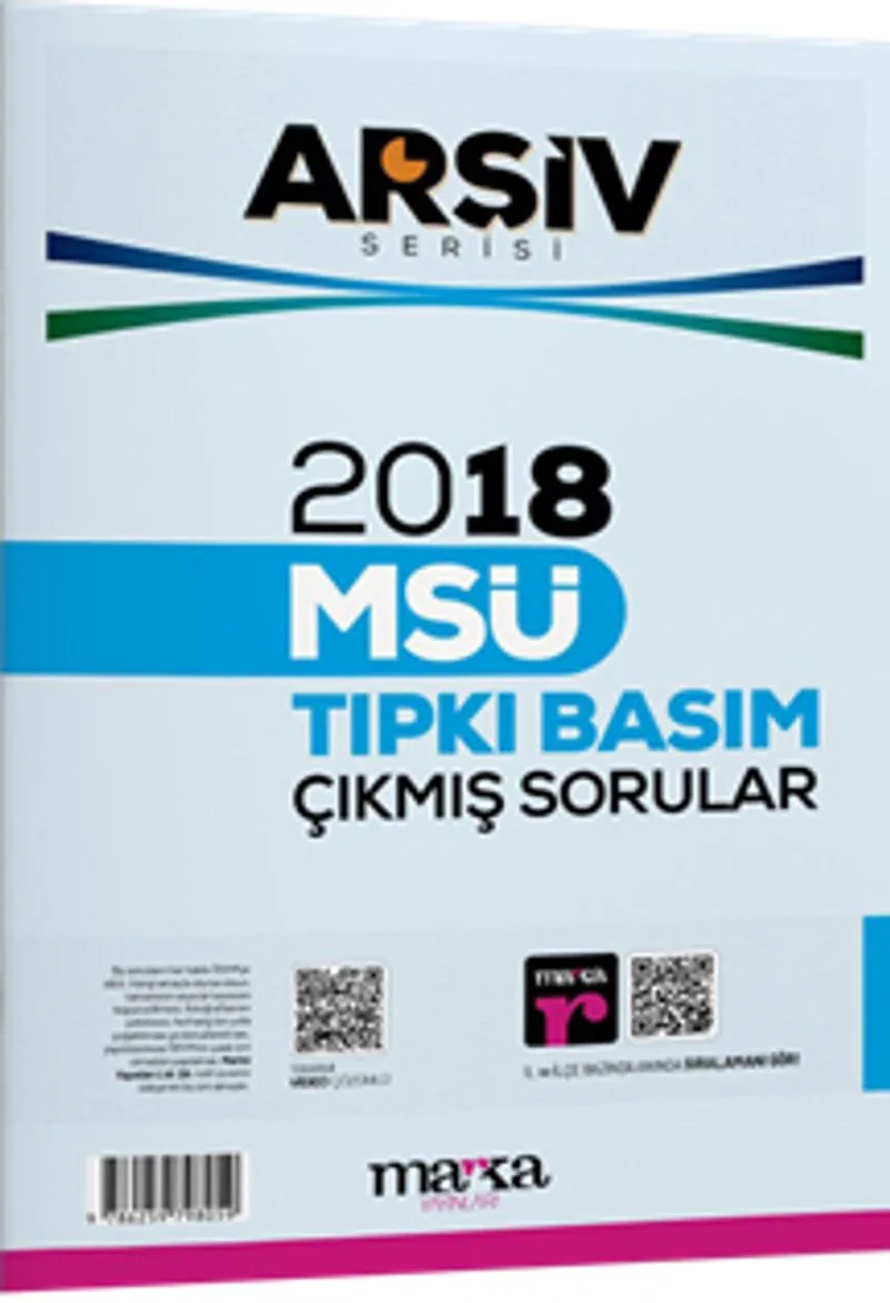 2018 MSÜ Arşiv Serisi Tıpkı Basım Çıkmış Sorular Tamamı Video Çözümlü