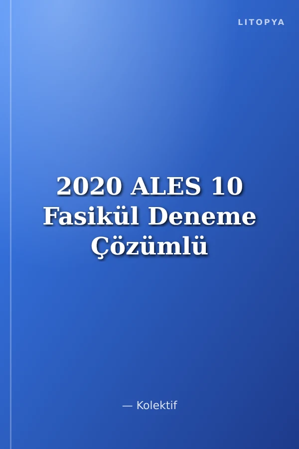 2020 ALES 10 Fasikül Deneme Çözümlü