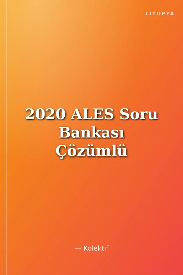 2020 ALES Soru Bankası Çözümlü