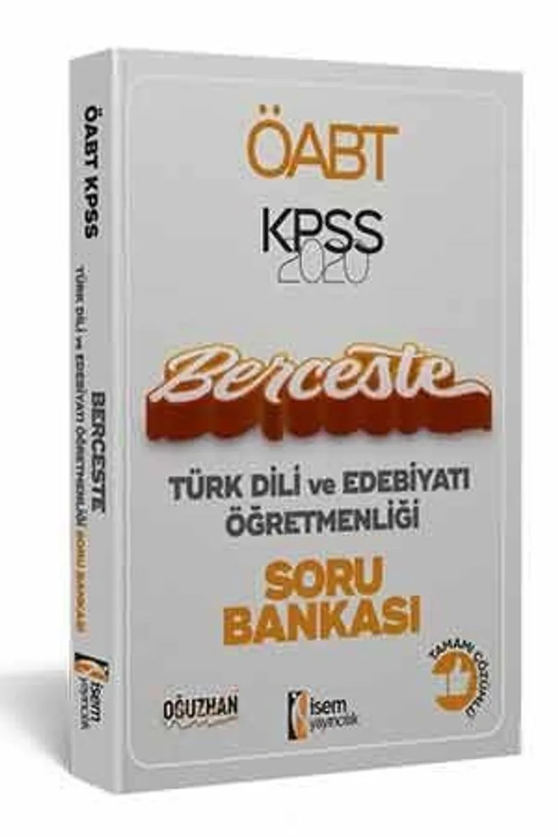2020 Berceste ÖABT Türk Dili ve Edebiyatı Öğretmenliği Tamamı Çözümlü Soru Bankası