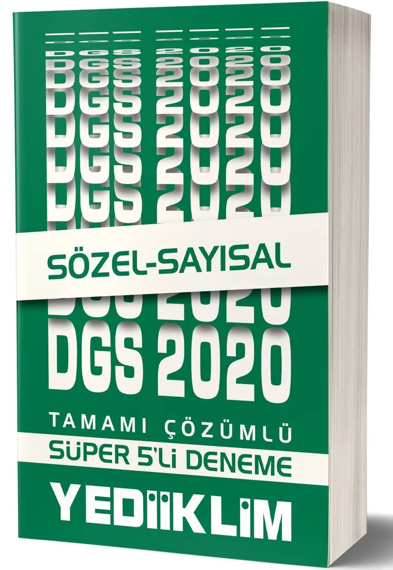 2020 DGS Sayısal Sözel Tamamı Çözümlü Süper 5'li Deneme
