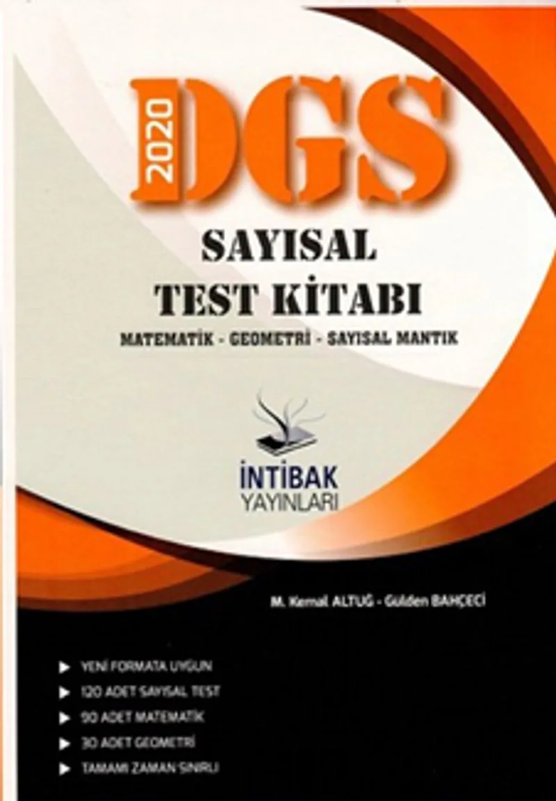 2020 DGS Sayısal Test Kitabı Matematik-Geometri- Sayısal Mantık
