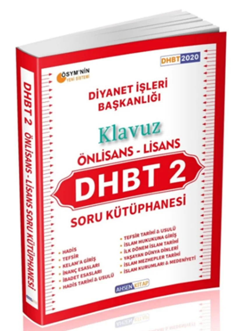2020 DHBT 2 Klavuz Önlisans Lisans Soru Kütüphanesi