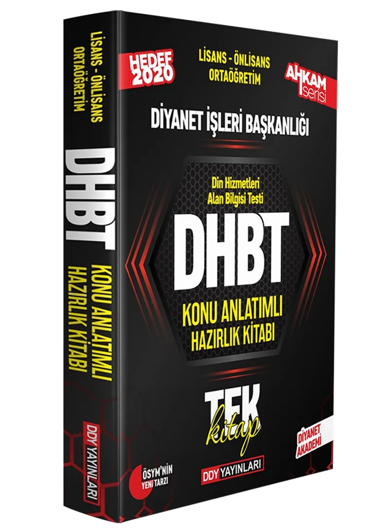 2020 DHBT Ahkam Serisi Tüm Adaylar Konu Anlatımlı Hazırlık Kitabı