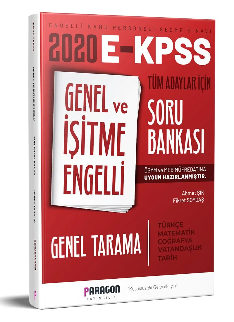 2020 EKPSS Genel ve İşitme Engelli Tüm Adaylar İçin Genel Tarama Soru Bankası