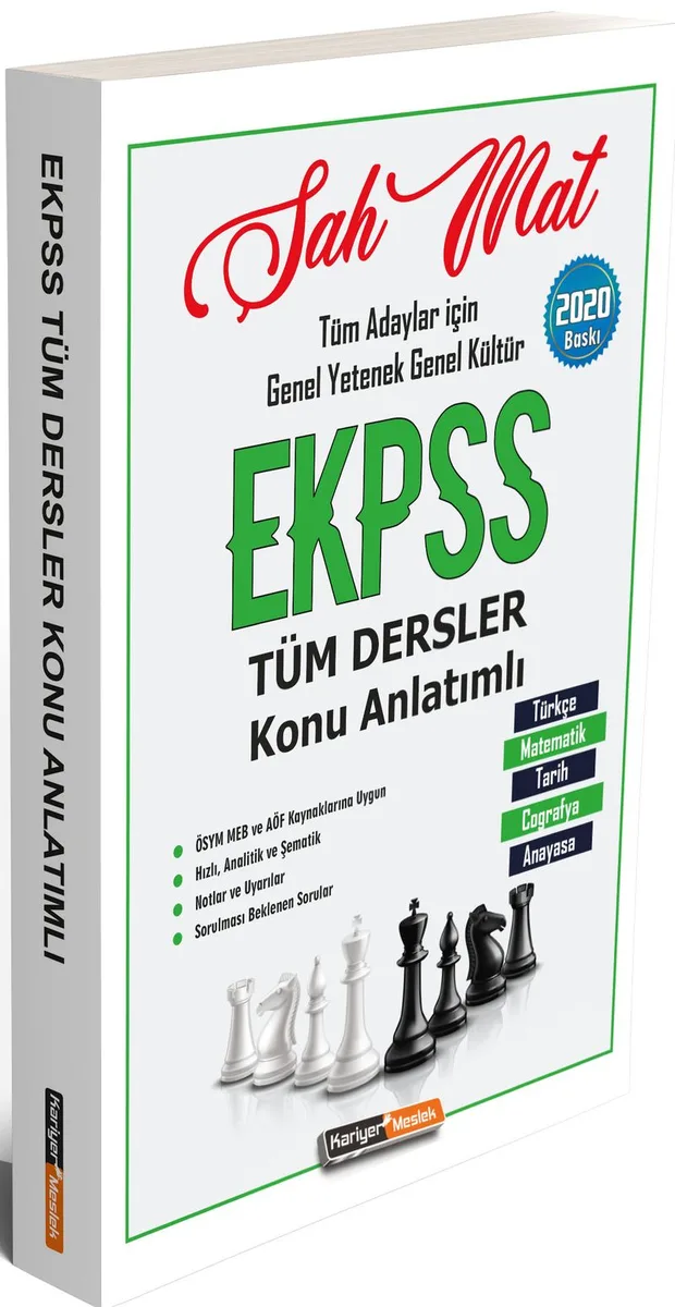 2020 EKPSS Şah Mat Genel Yetenek Genel Kültür Tüm Dersler Konu Anlatımlı