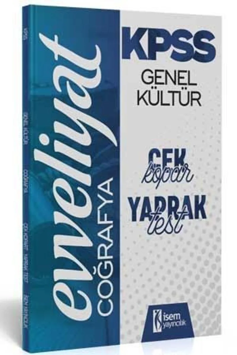 2020 Evveliyat KPSS Genel Kültür Coğrafya Çek Kopar Yaprak Test