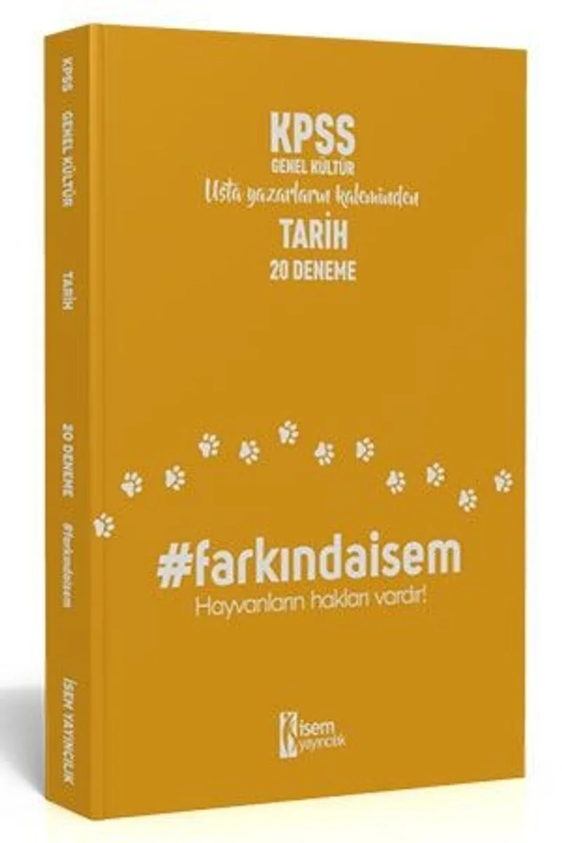 2020 Farkındaİsem KPSS Genel Kültür Tarih 20 Deneme