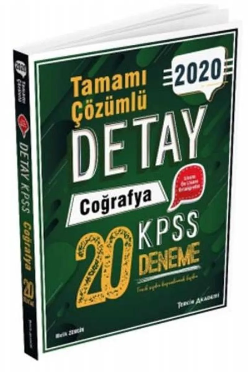 2020 KPSS Detay Coğrafya Tamamı Çözümlü 20 Deneme