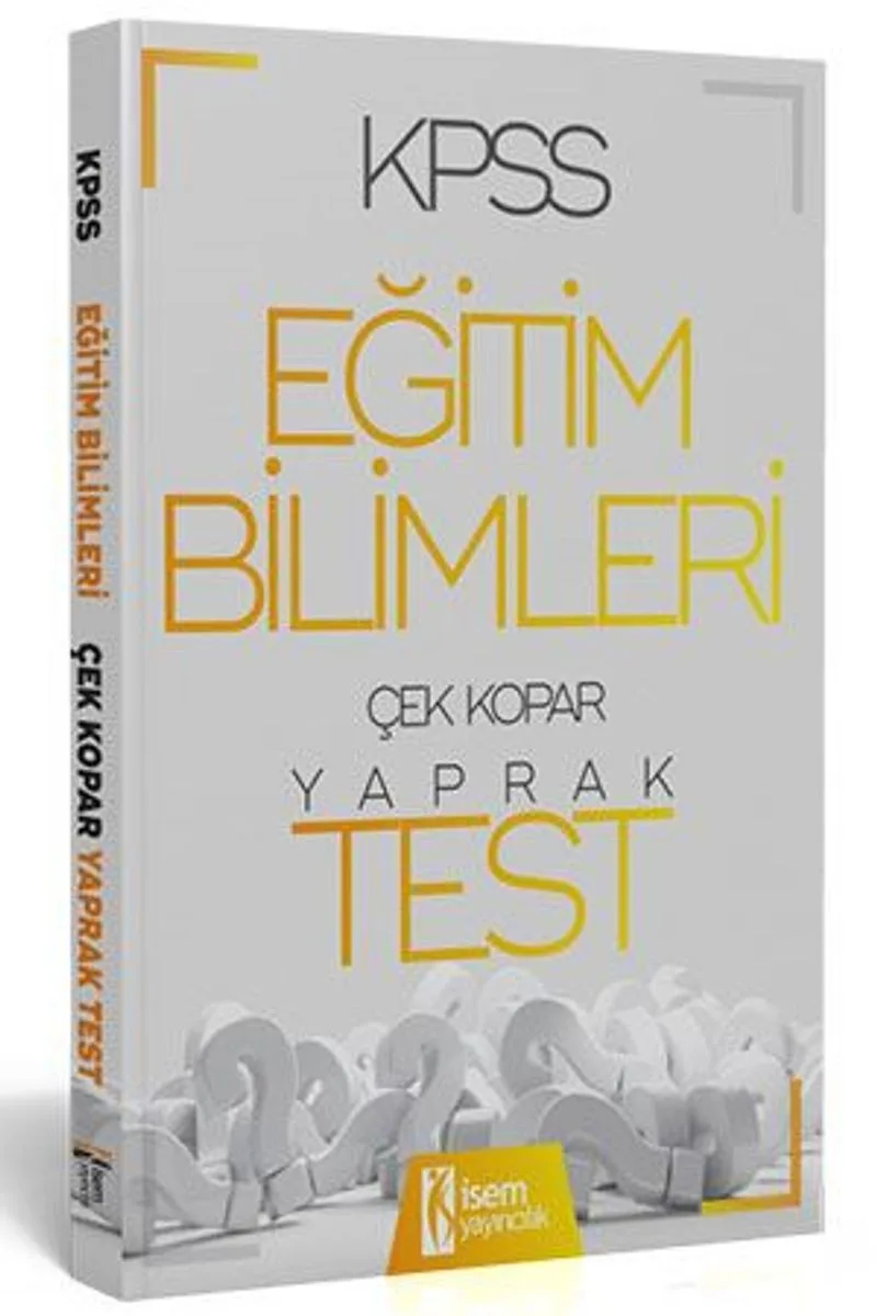 2020 KPSS Eğitim Bilimleri Çek Kopar Yaprak Test