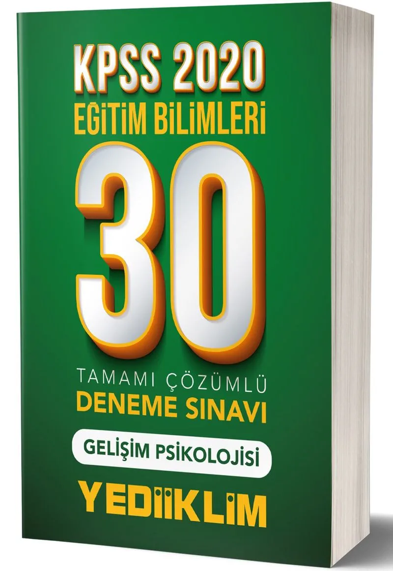 2020 KPSS Eğitim Bilimleri Gelişim Psikolojisi Tamamı Çözümlü 30 Deneme
