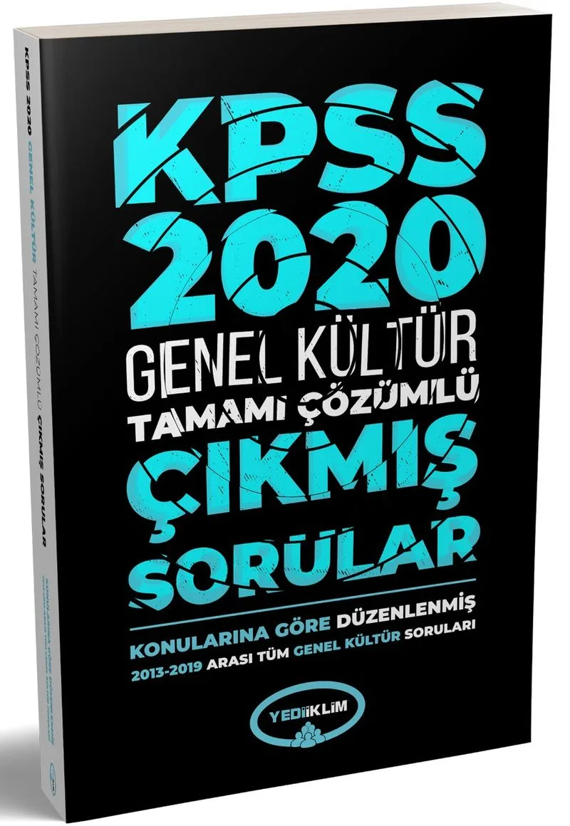 2020 KPSS Genel Kültür 2013-2019 Konularına Göre Tamamı Çözümlü Çıkmış Sorular