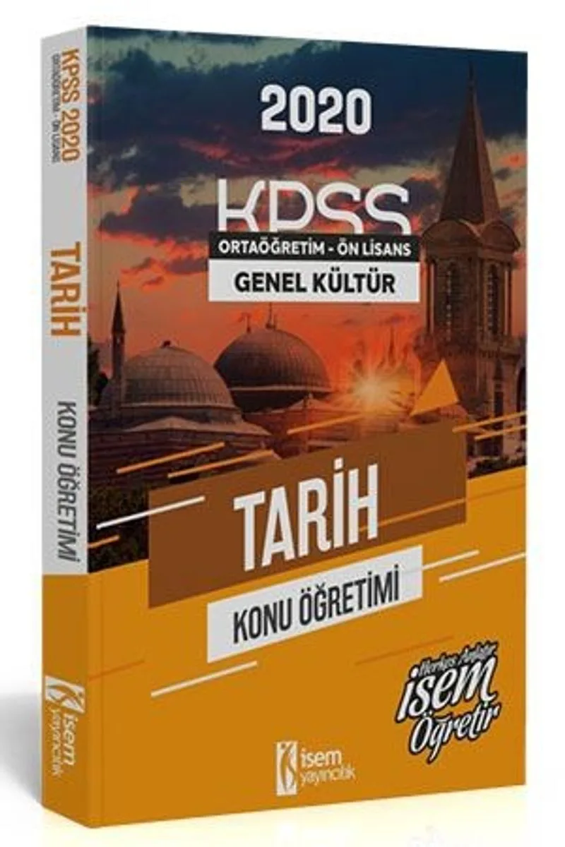2020 KPSS Genel Kültür Ortaöğretim Ön Lisans Tarih Konu Öğretimi
