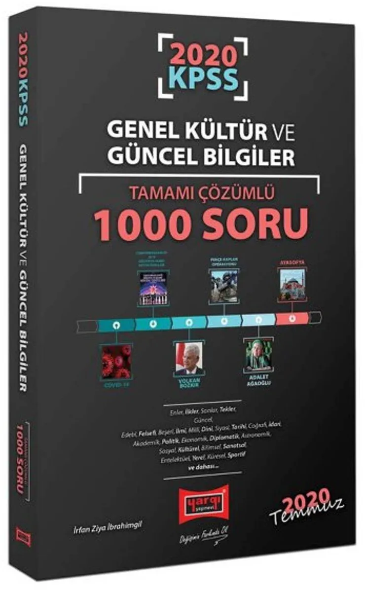 2020 KPSS Genel Kültür ve Güncel Bilgiler Tamamı Çözümlü 1000 Soru