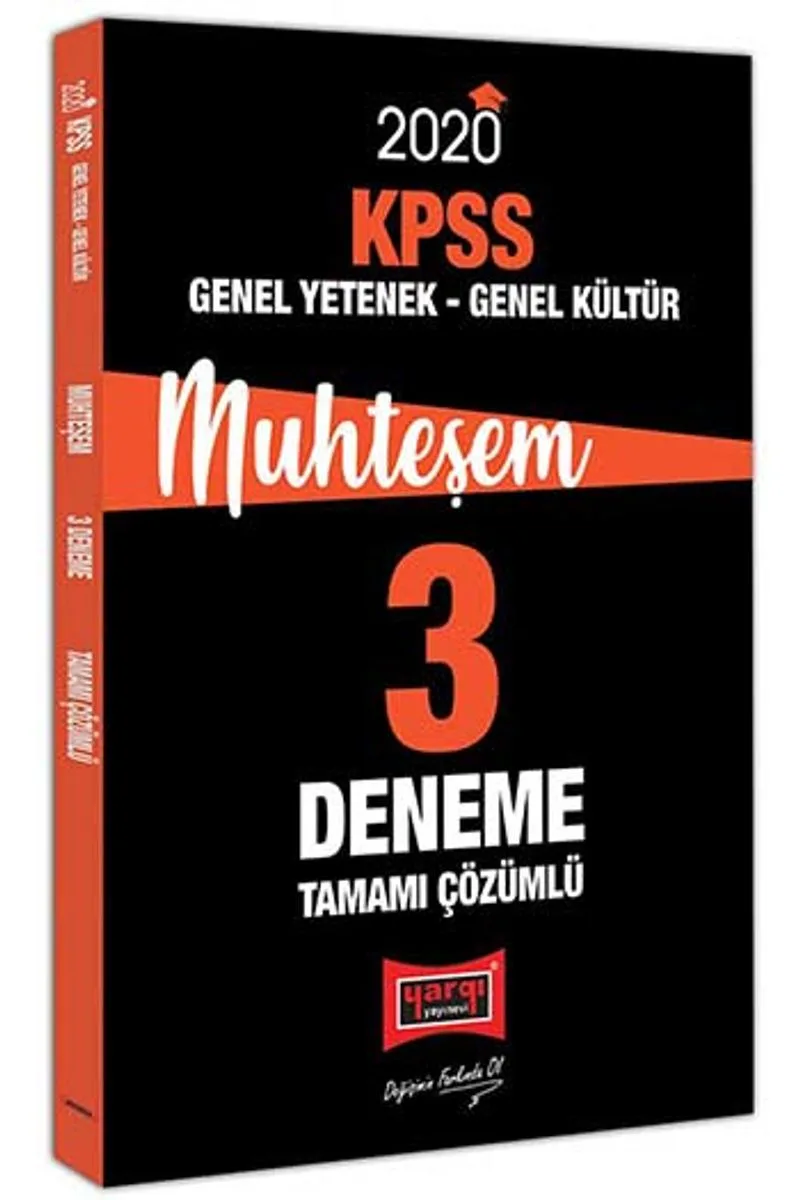 2020 KPSS Genel Yetenek Genel Kültür Muhteşem Tamamı Çözümlü 3 Deneme