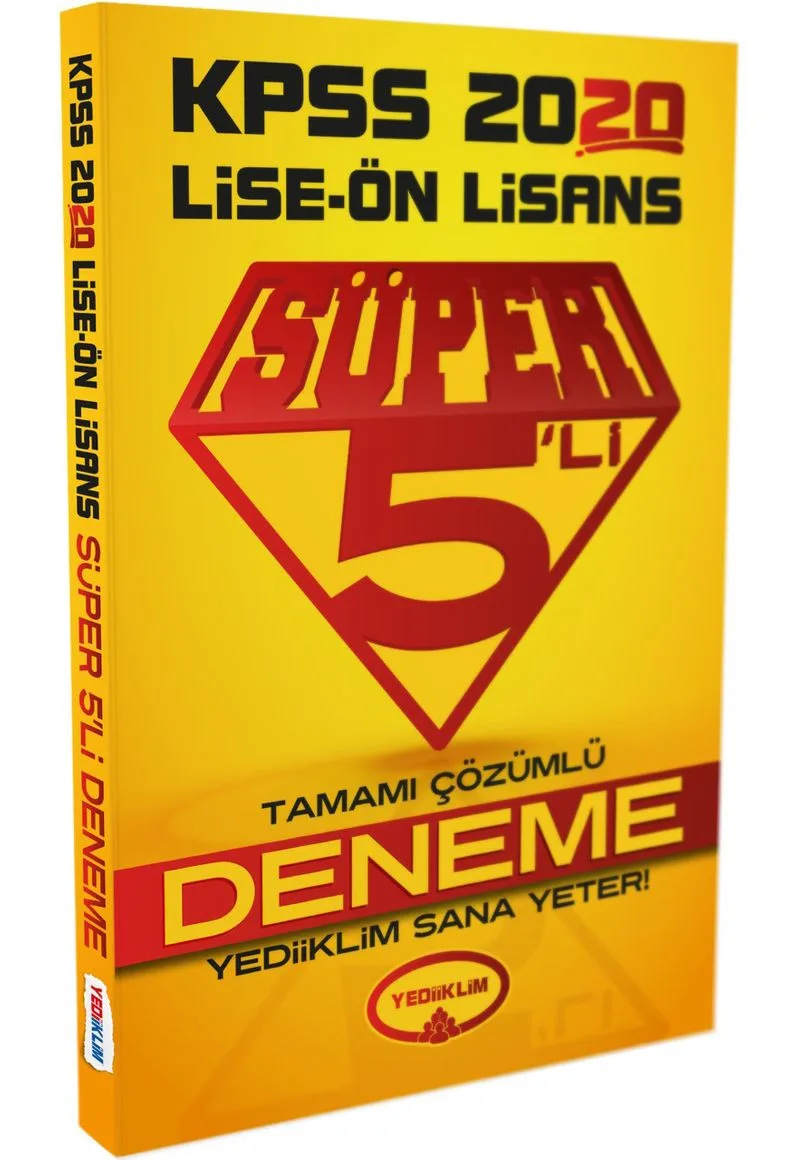 2020 KPSS Lise-Önlisans Tamamı Çözümlü Süper 5'li Deneme