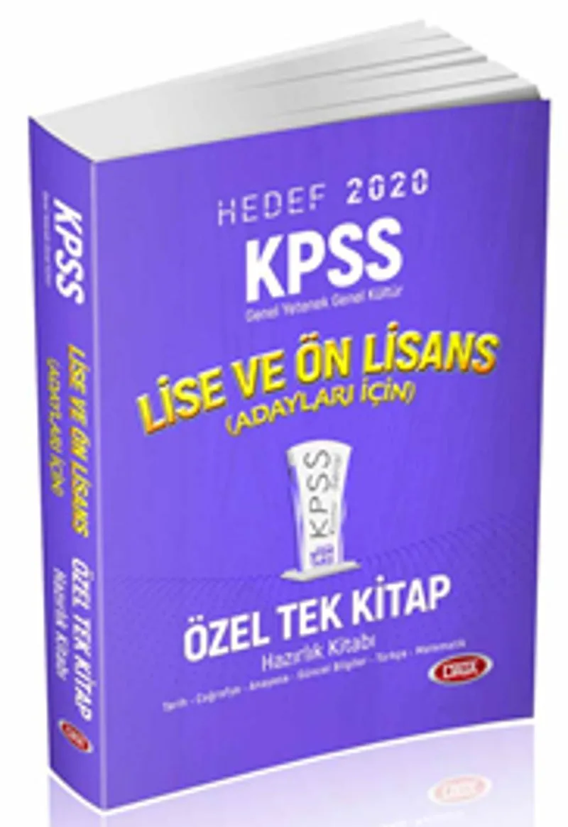2020 KPSS Lise ve Ön Lisans Konu Anlatımlı Özel Tek Kitap