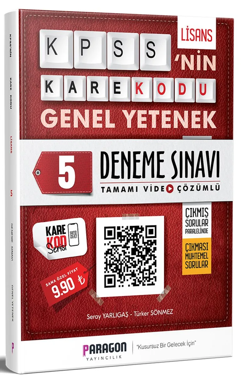 2020 KPSS'nin KareKodu Genel Yetenek Tamamı Video Çözümlü 5 Deneme Sınavı