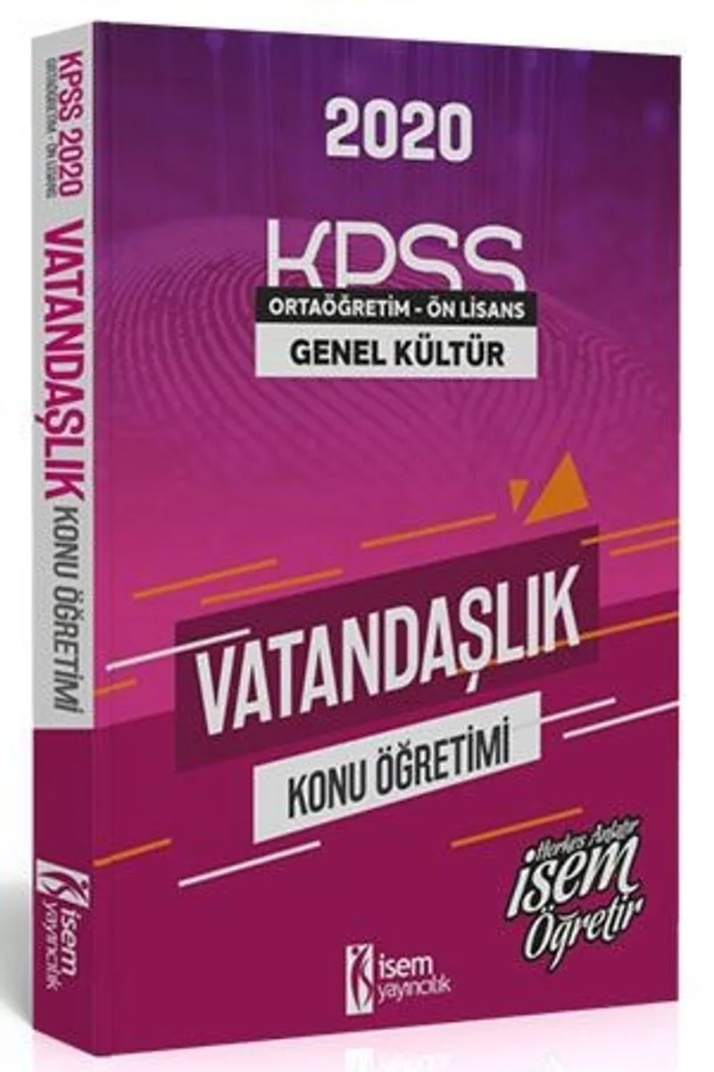 2020 KPSSGenel Kültür Ortaöğretim Ön Lisans Vatandaşlık Konu Öğretimi