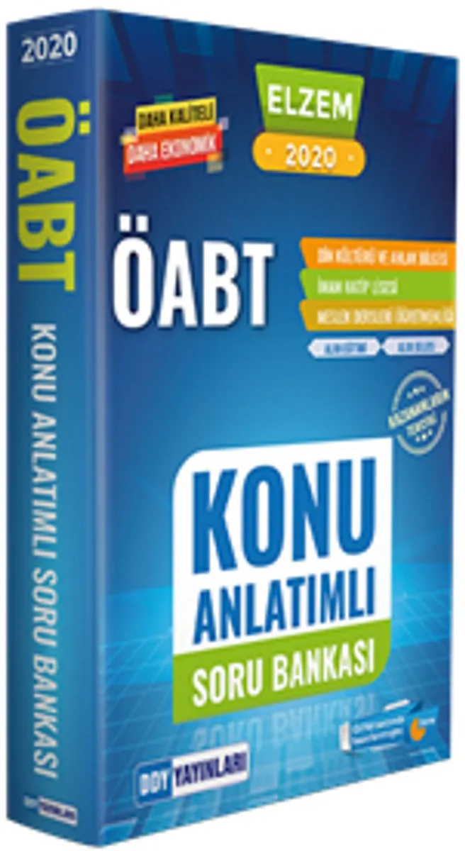 2020 ÖABT Din Kültürü ve Ahlak Bilgisi ELZEM SERİSİ Konu Anlatımlı Soru Bankası