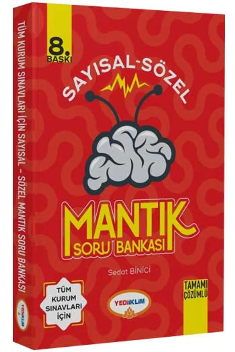 2020 Tüm Kurum Sınavları İçin Sayısal Sözel Mantık Tamamı Çözümlü Soru Bankası