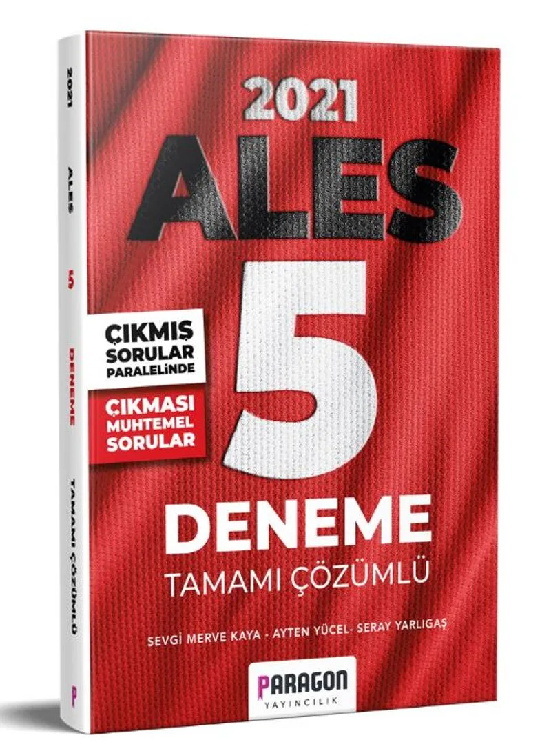 2021 ALES Çıkması Muhtemel Sorularla Çözümlü 5 Deneme Sınavı