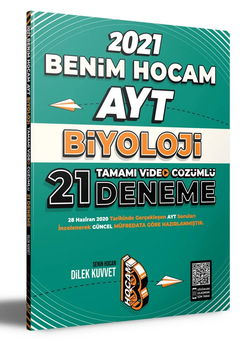 2021 AYT Biyoloji Tamamı Video Çözümlü 21 Deneme Sınavı