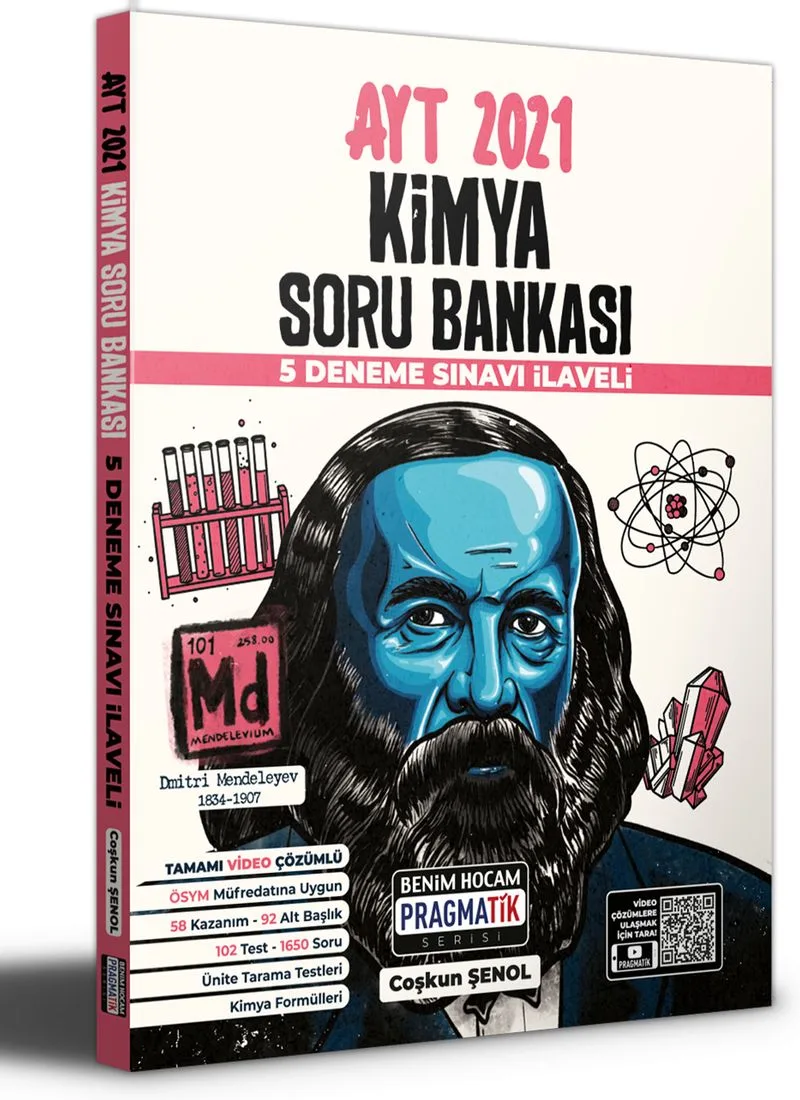 2021 AYT Kimya Soru Bankası 5 Deneme Sınavı İlaveli Pragmatik Serisi