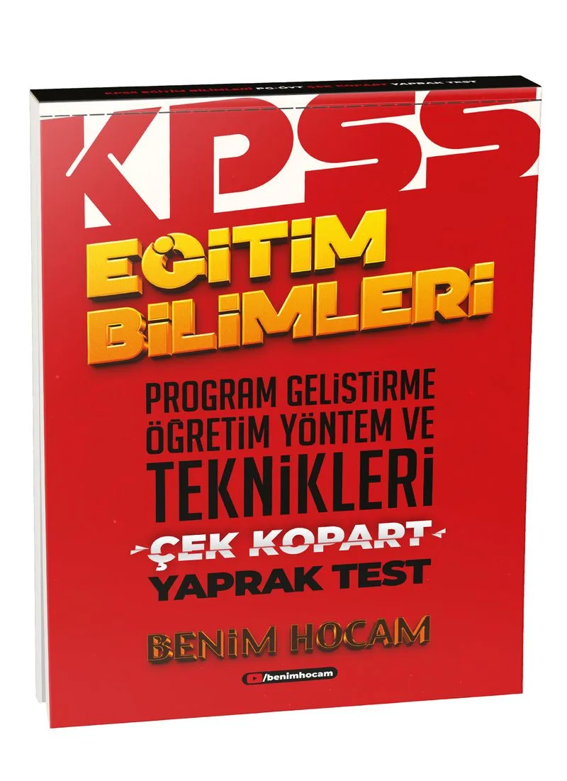 2021 Eğitim Bilimleri Program Geliştirme - Öğretim Yöntem ve Teknikleri Çek Kopart Yaprak Test