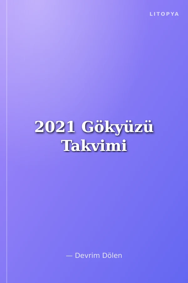 2021 Gökyüzü Takvimi