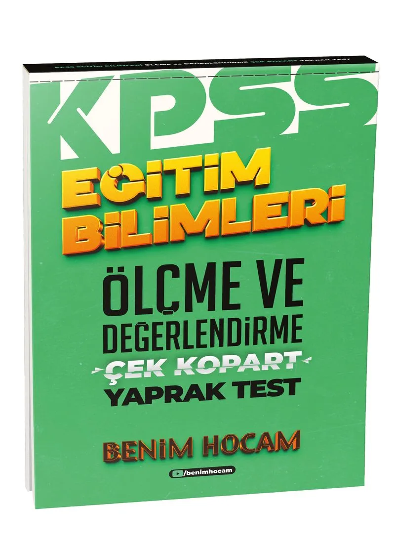 2021 KPSS Eğitim Bilimleri Ölçme ve Değerlendirme Çek Kopart Yaprak Test