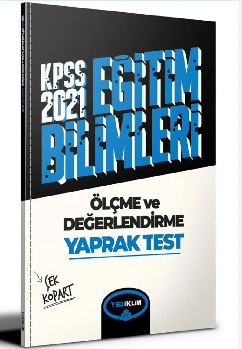2021 Kpss Eğitim Bilimleri Ölçme ve Değerlendirme Çek Kopart Yaprak Test