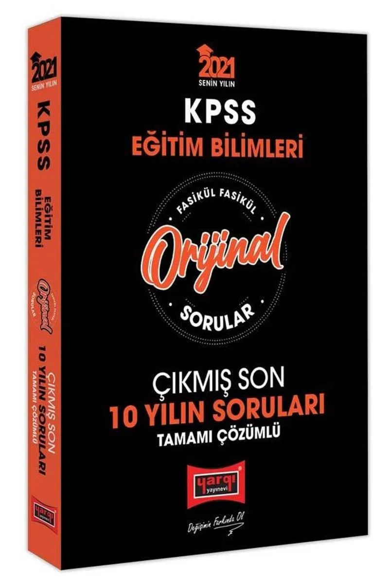 2021 KPSS Eğitim Bilimleri Orijinal Sorular Fasikül Tamamı Çözümlü Çıkmış Son 10 Yılın Soruları