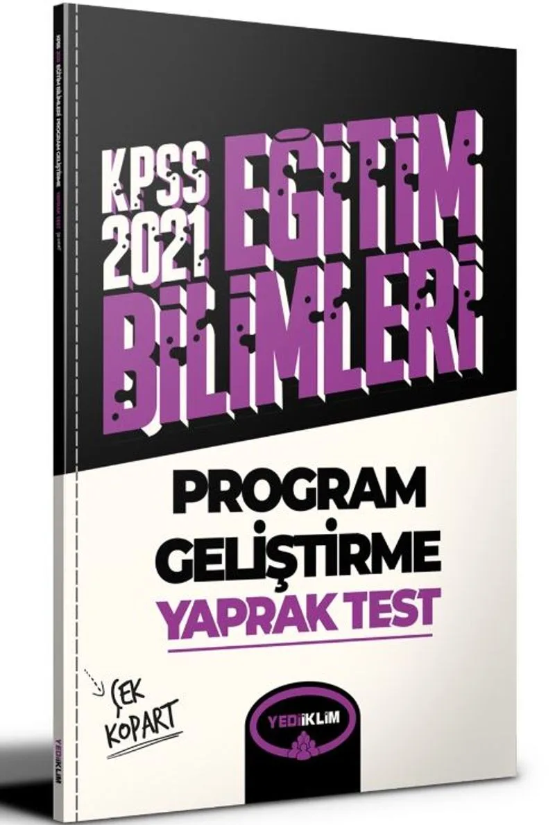 2021 Kpss Eğitim Bilimleri Program Geliştirme Çek Kopart Yaprak Test