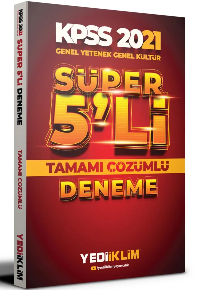 2021 KPSS Genel Yetenek Genel Kültür Tamamı Çözümlü Süper 5'li Deneme