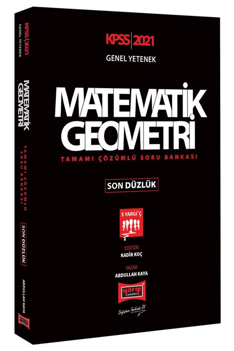 2021 KPSS Matematik Geometri Son Düzlük Tamamı Çözümlü Soru Bankası
