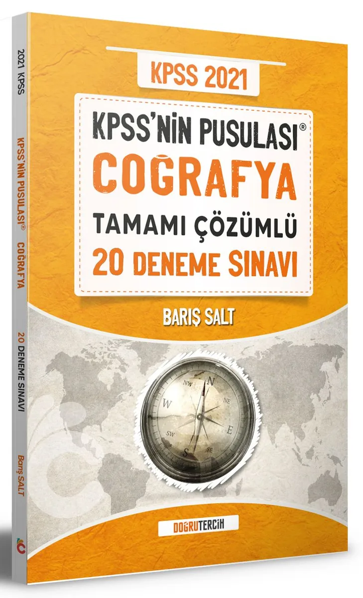 2021 KPSS'nin Pusulası Coğrafya Tamamı Çözümlü 20 Deneme Sınavı