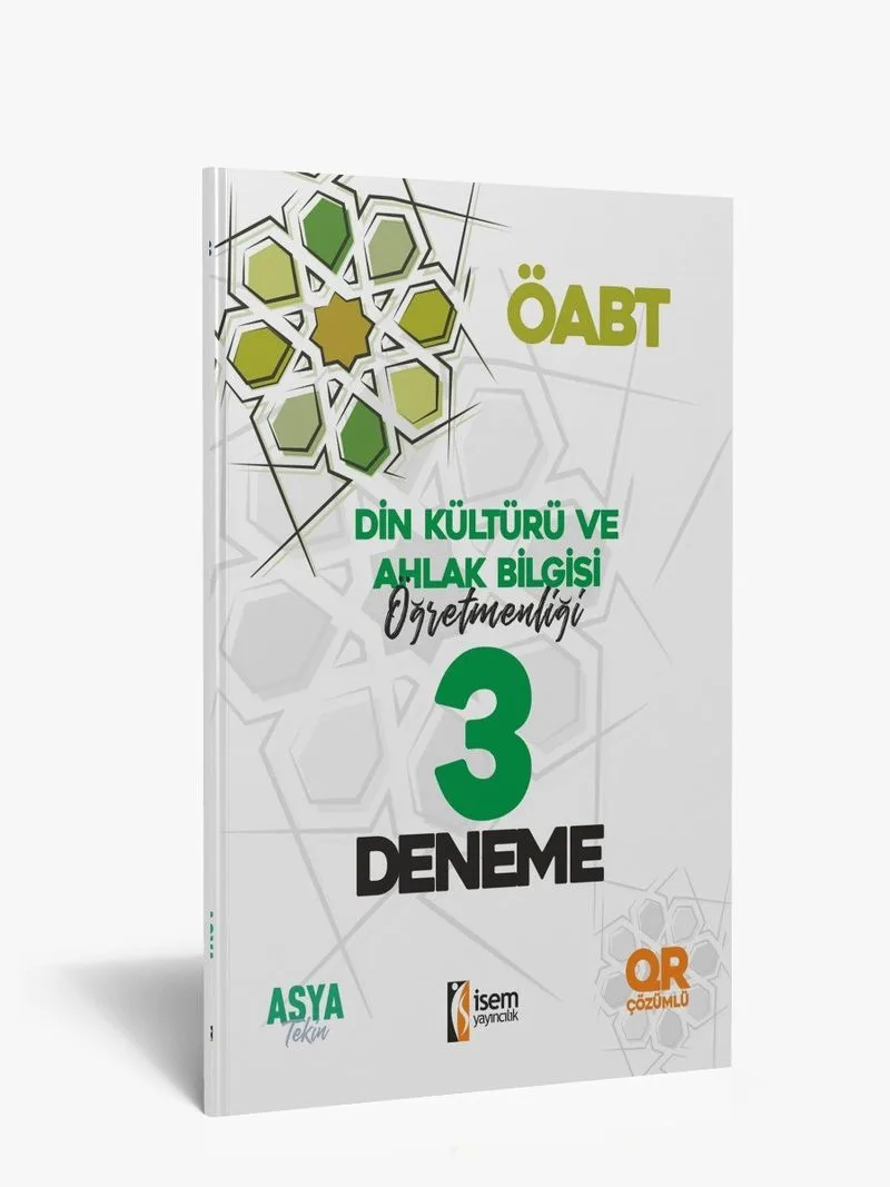 2021 KPSS ÖABT Din Kültürü ve Ahlak Bilgisi Öğretmenliği 3 Deneme QR Çözümlü