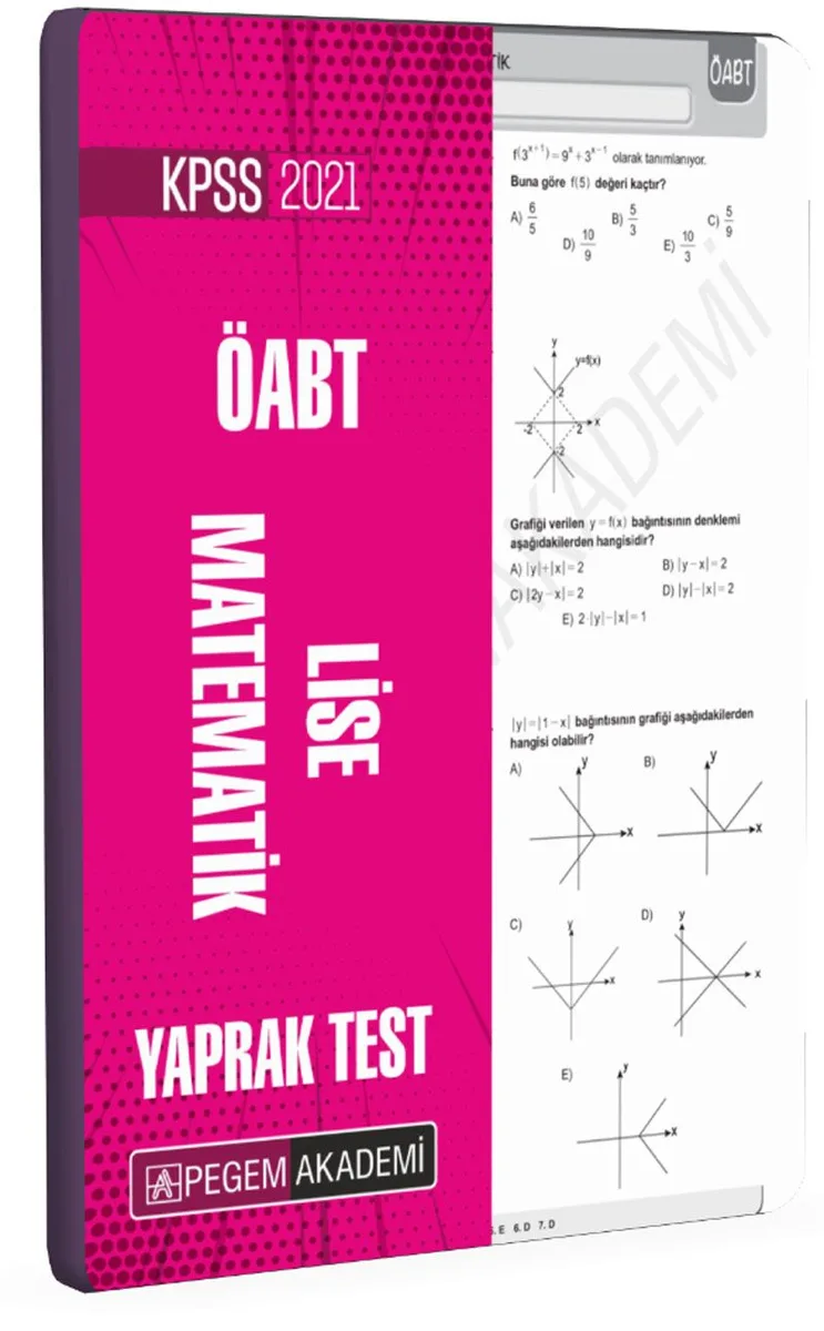 2021 KPSS ÖABT Lise Matematik Yaprak Test