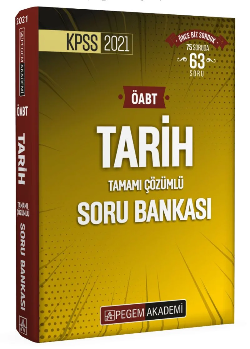2021 KPSS ÖABT Tarih Tamamı Çözümlü Soru Bankası