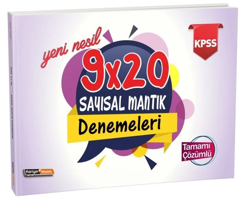 2021 KPSS Yeni Nesil Tamamı Çözümlü 9x20 Sayısal Mantık Denemeleri