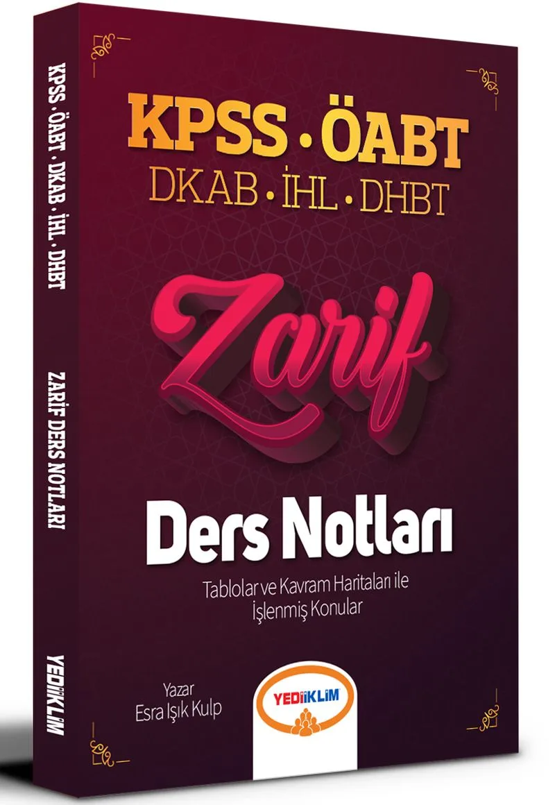 2021 ÖABT Din Kültürü ve Ahlak Bilgisi Öğretmenliği (DKAP-İHL-DHBT) Zarif Ders Notları