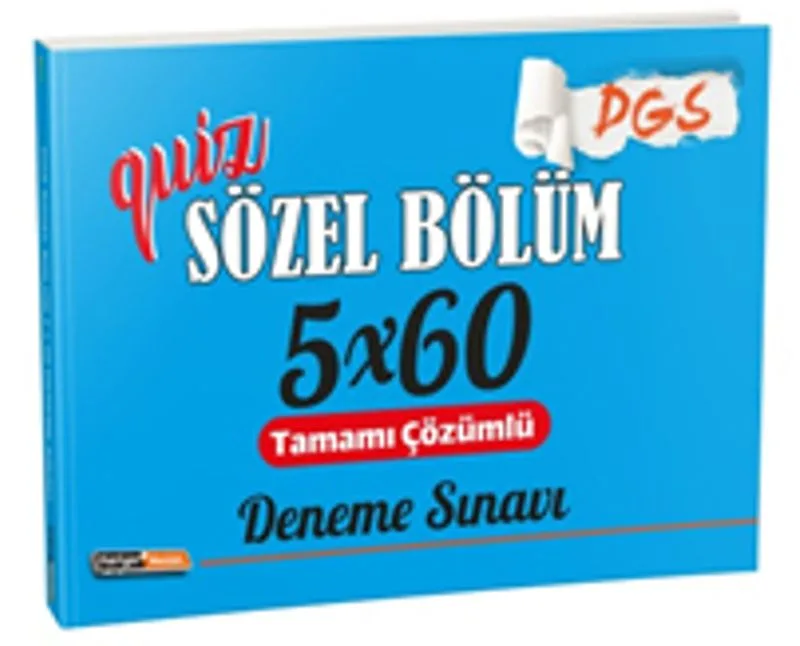 2021 Quiz DGS Sözel Bölüm Tamamı Çözümlü 5x60 Deneme Sınavı