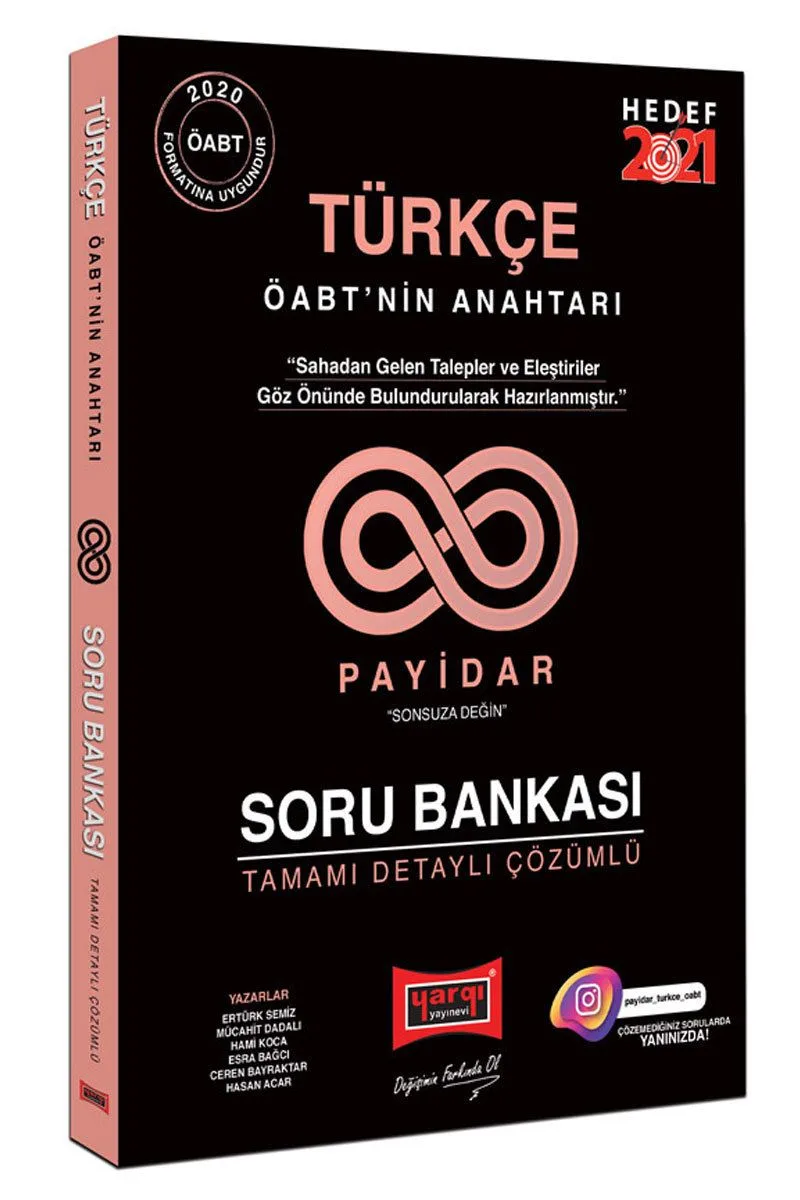 2021 Türkçe ÖABT'nin Anahtarı Payidar Tamamı Detaylı Çözümlü Soru Bankası